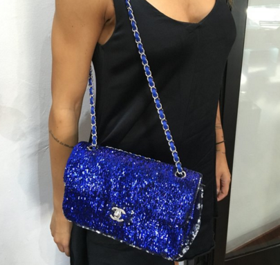 Chanel paillettes misura 25cm